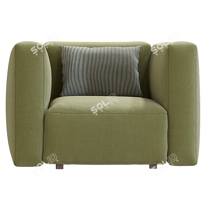 Modern Prostoria Armchair Design 3D model image 2