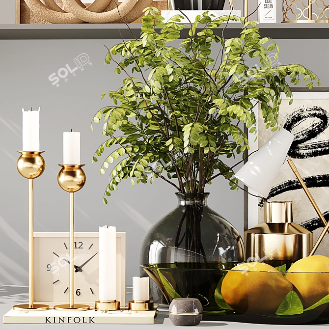 Luxury Decor Set 3D Model 3D model image 3