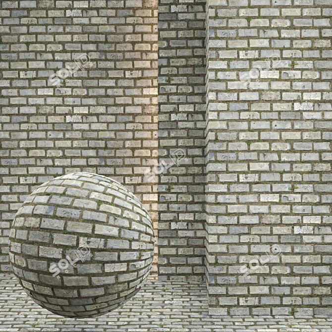 Seamless Brick Texture Pack 3D model image 1