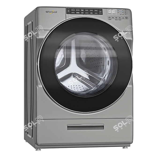 Whirlpool WFW6620HC Washer Dryer Set 3D model image 2