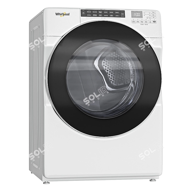 Whirlpool WFW6620HC Washer Dryer Set 3D model image 5