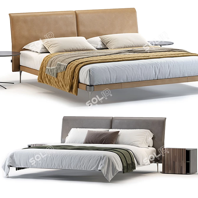 Elegant Ditre Italia ADA Bed 3D model image 1