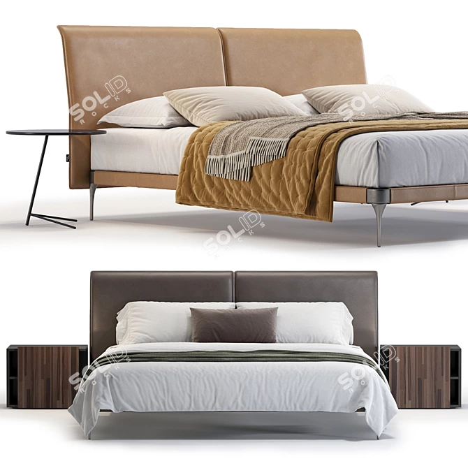 Elegant Ditre Italia ADA Bed 3D model image 3