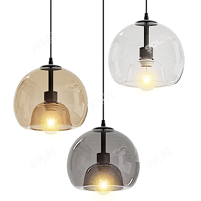 Dynamic Pendant Light "Focus 3D model image 4