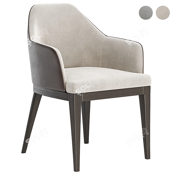 Elegant Marco Chair Como Furniture 3D model image 1