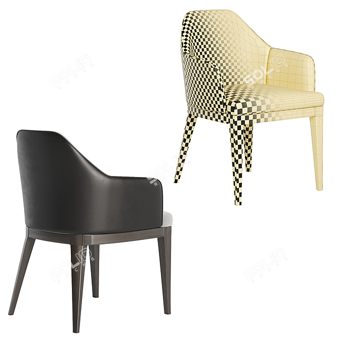 Elegant Marco Chair Como Furniture 3D model image 4