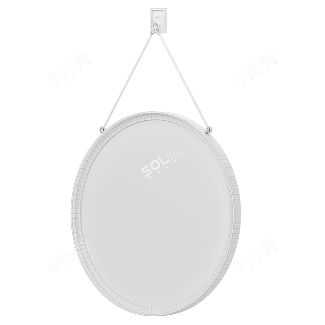 Round Wall Mounted Bathroom Mirror 3D model image 2