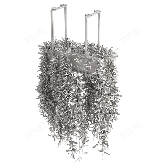 Metal Box Hanging Plants Set 3D model image 7