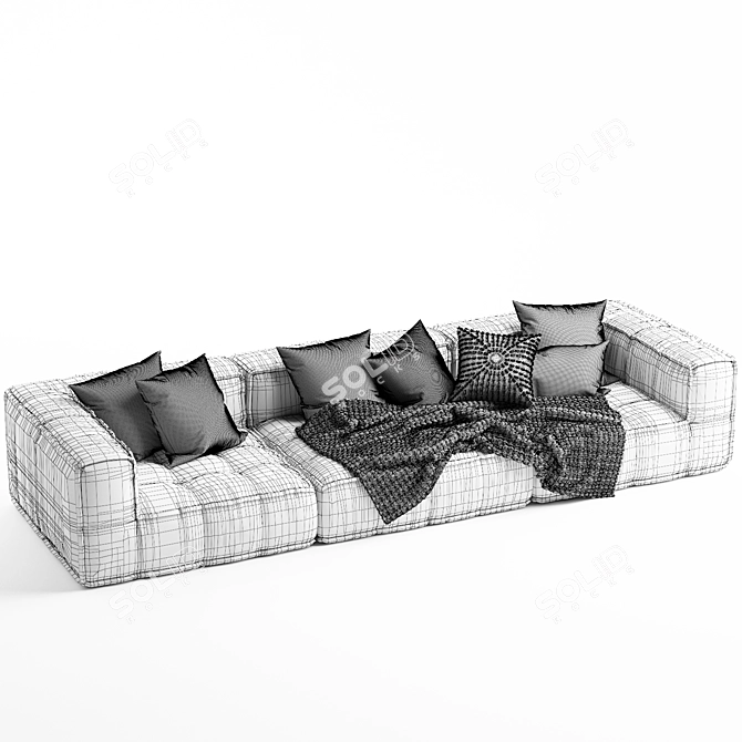 Natural Uniqwa Denver Sofa 3D model image 7