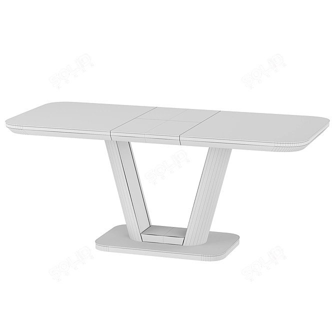 Ester Folding Table - Versatile and Elegant 3D model image 2