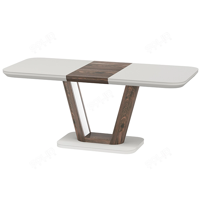 Ester Folding Table - Versatile and Elegant 3D model image 4