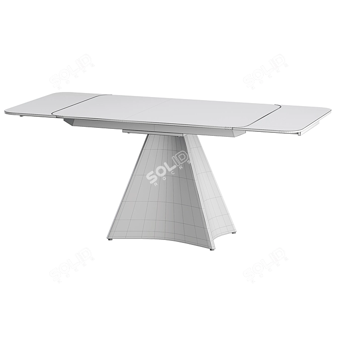 Granada Folding Table with Ceramic Top 3D model image 2