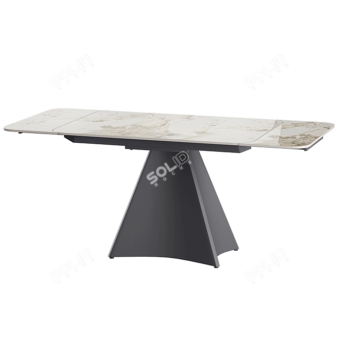 Granada Folding Table with Ceramic Top 3D model image 4