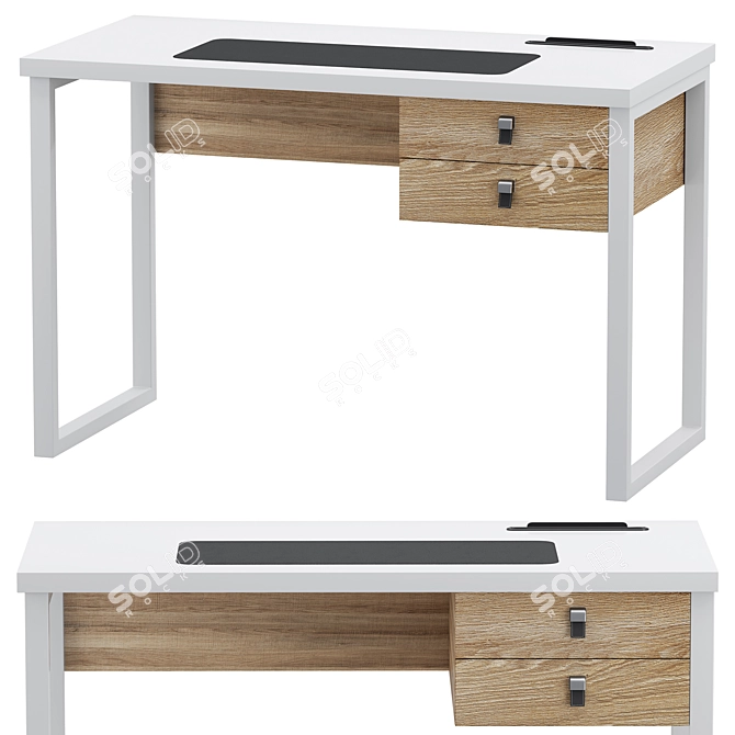  Jacklyn Writing Desk - Modern Workspace 3D model image 1