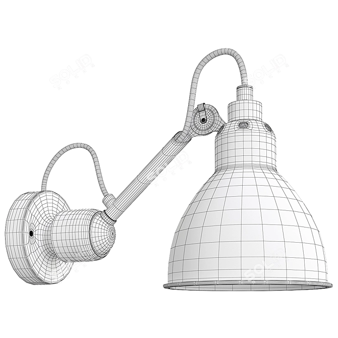 Vintage Lampe Gras Wall Sconce 3D model image 2