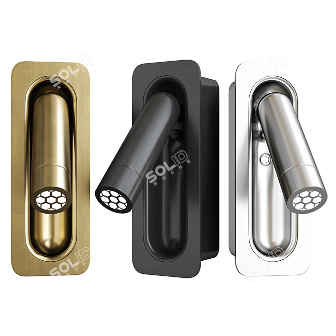 Sleek LED Wall Sconce Fixture 3D model image 1