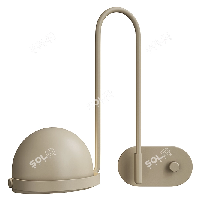 Elegant Bowee W1 Sconce 3D model image 1