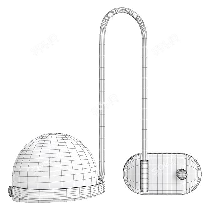 Elegant Bowee W1 Sconce 3D model image 2