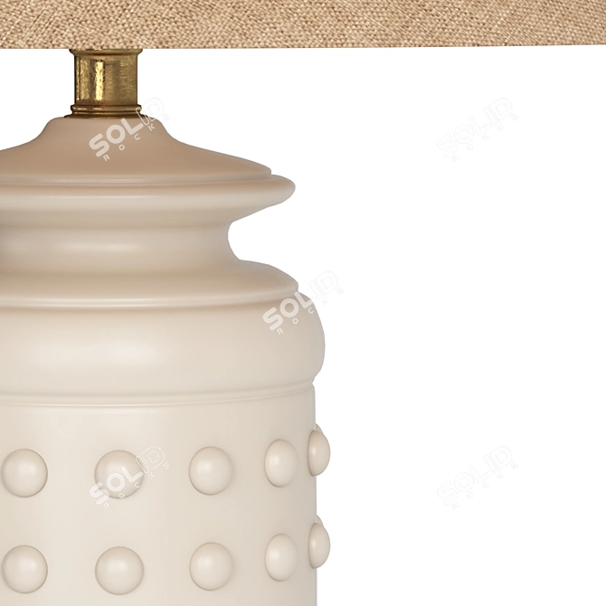  Sand Hue Terracotta Table Lamp 3D model image 2