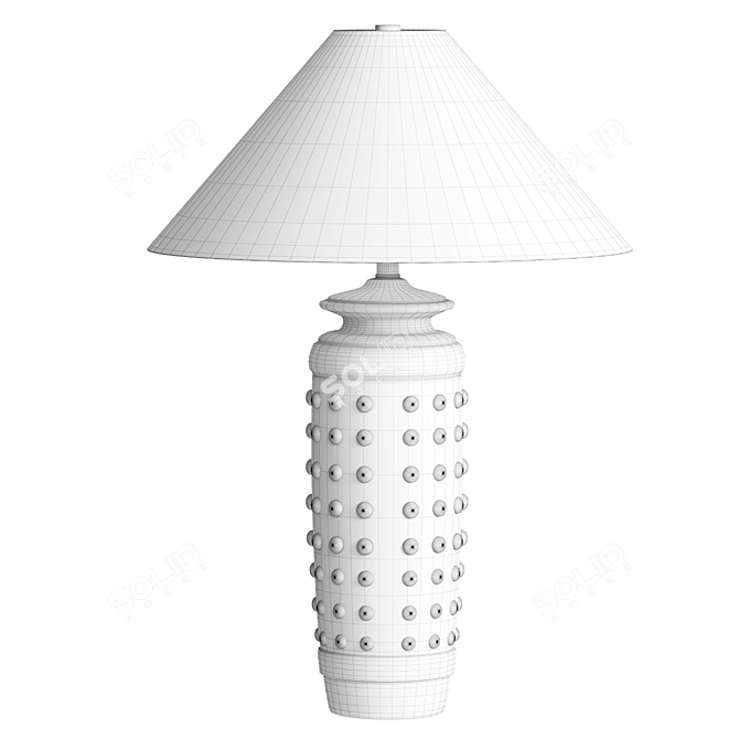  Sand Hue Terracotta Table Lamp 3D model image 3