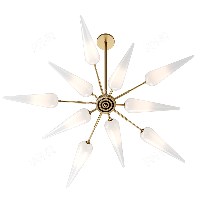 Ethereal Glow Ceiling Light 3D model image 1