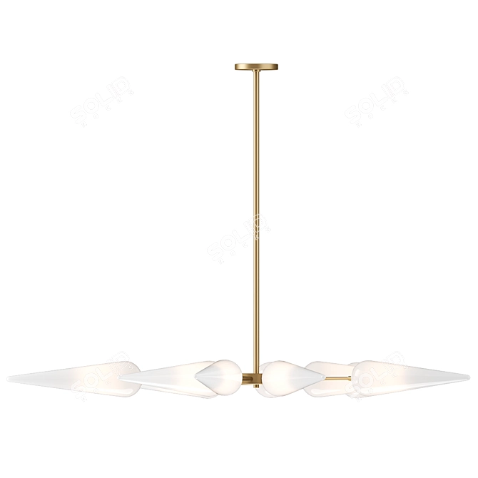Ethereal Glow Ceiling Light 3D model image 2