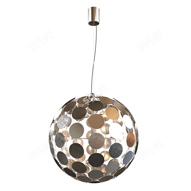 Patrizia Volpato Quadri Pendant Light 3D model image 1