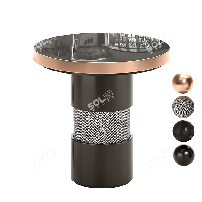 Elegant Eros Side Table Design 3D model image 1