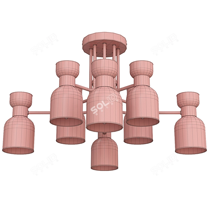 Freya Isla Chandelier, 8 Lights 3D model image 2