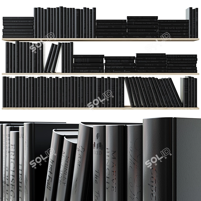 Book Bundle Set 3D Models 3D model image 1