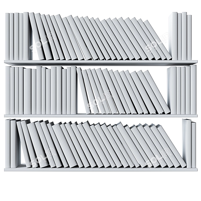 Book Bundle Set 3D Models 3D model image 6