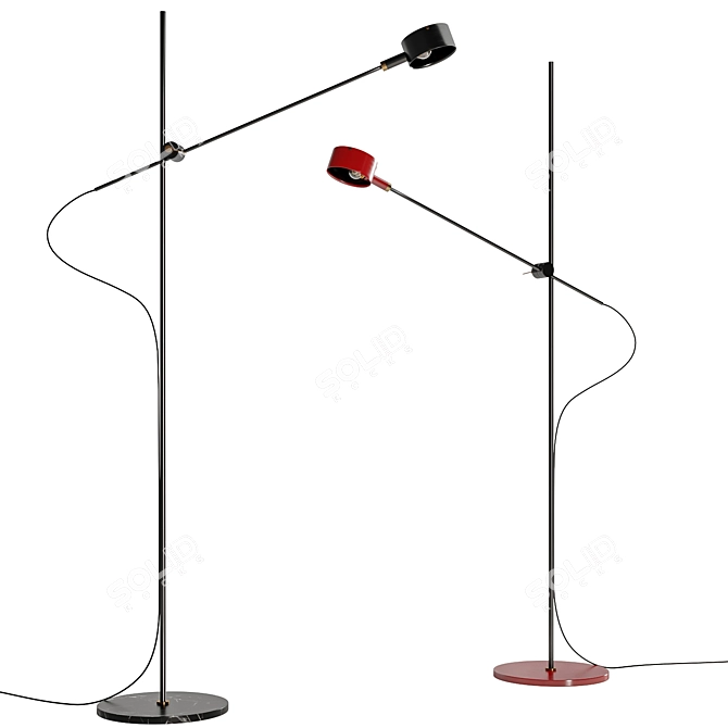 Modern Oluce GO 352 Lamp 3D model image 1