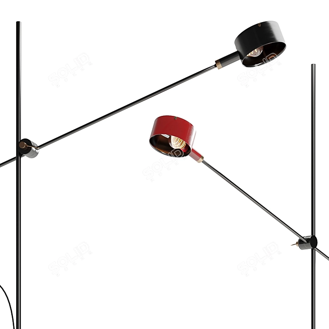 Modern Oluce GO 352 Lamp 3D model image 3