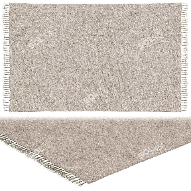 Soft Shaggy Greyson Rug 3D model image 1