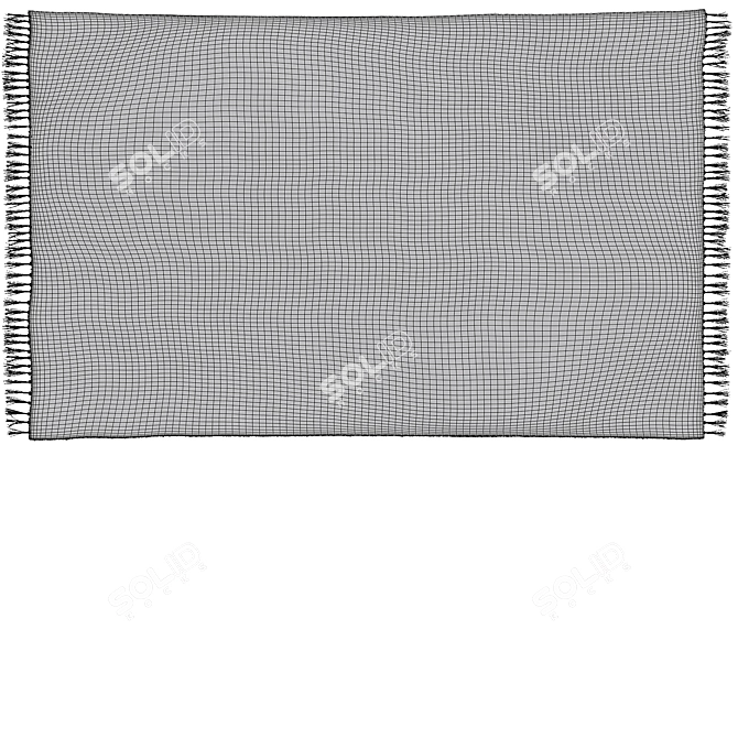 Soft Shaggy Greyson Rug 3D model image 2
