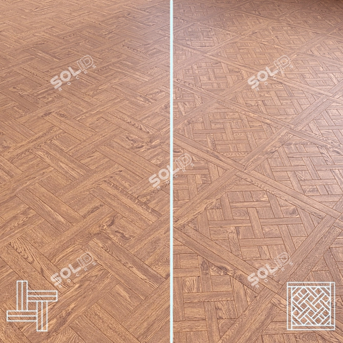 High-Quality 3D Wood Floor Model 3D model image 1