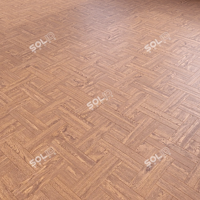 High-Quality 3D Wood Floor Model 3D model image 2