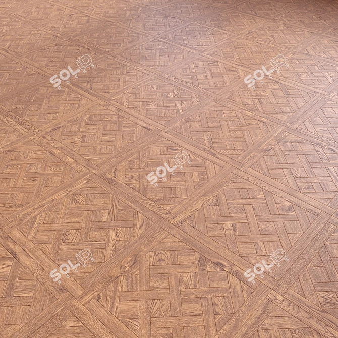 High-Quality 3D Wood Floor Model 3D model image 3