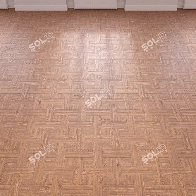 High-Quality 3D Wood Floor Model 3D model image 4