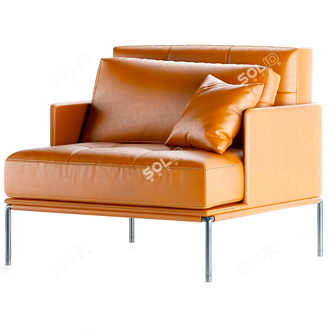 Refined Fame Armchair by Wittmann 3D model image 2