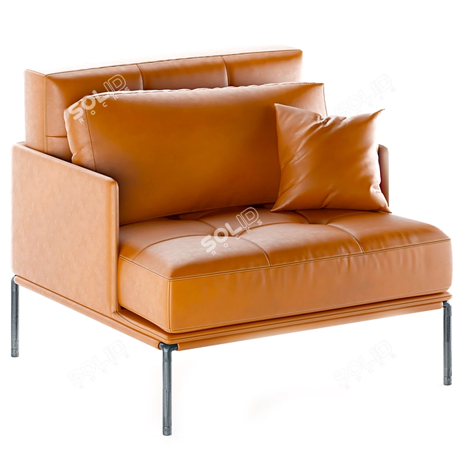 Refined Fame Armchair by Wittmann 3D model image 3