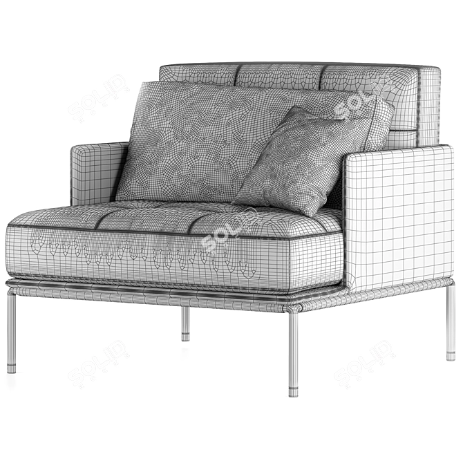 Refined Fame Armchair by Wittmann 3D model image 4