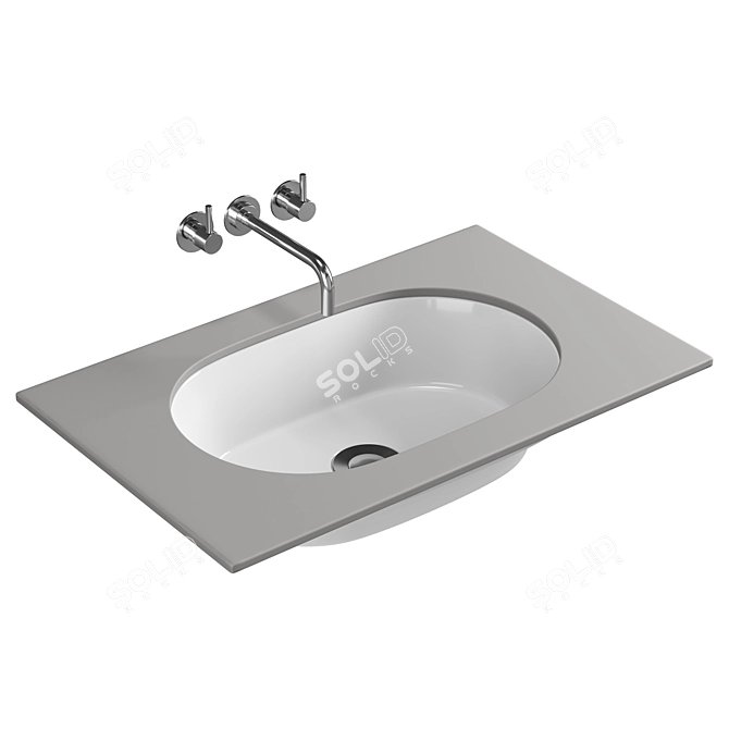 Architectura Undercounter Washbasin 3D model image 2