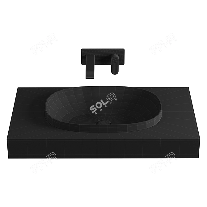 VitrA Oval Inset Bowl Joy 3D model image 4