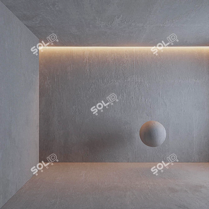 Seamless Concrete Mix 6K 3D model image 1