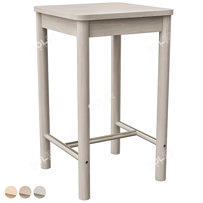 Birch Bar Table 29.5" IKEA 3D model image 3