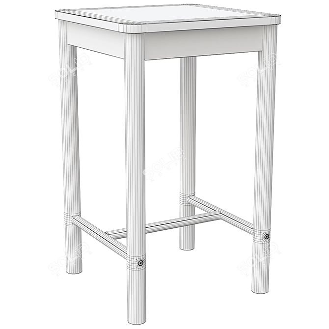 Birch Bar Table 29.5" IKEA 3D model image 4