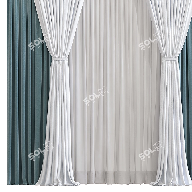 Reworked Curtain Design 3D model image 2