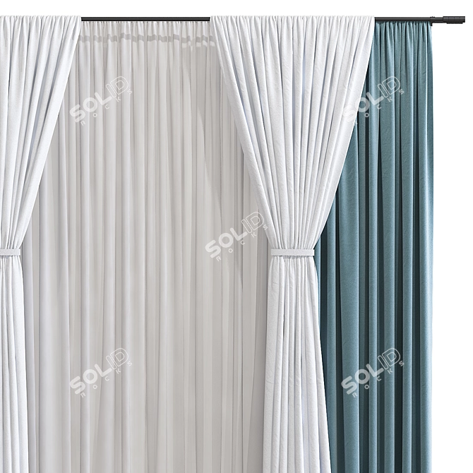 Reworked Curtain Design 3D model image 3