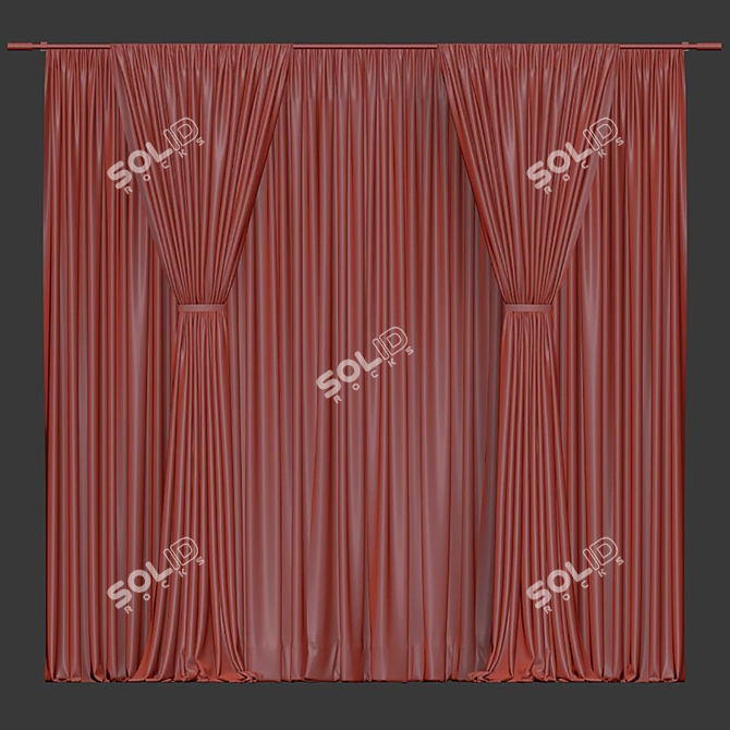 Reworked Curtain Design 3D model image 4